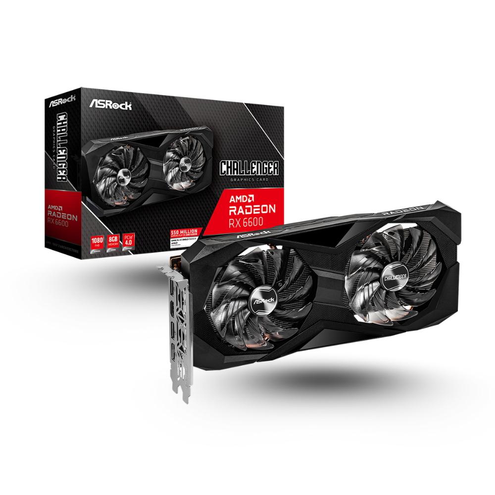 ASRock Radeon RX 6600 8GB GDDR6 - Challenger D 8G