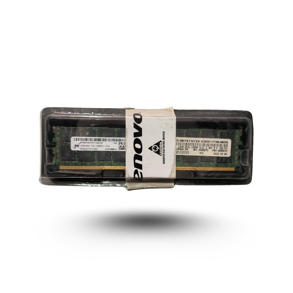 LENOVO 16GB (1x16GB, 2Rx4, 1.35V) DDR3L-1600MHz CL11 ECC LP RDIMM - LENOVO 46W0674
