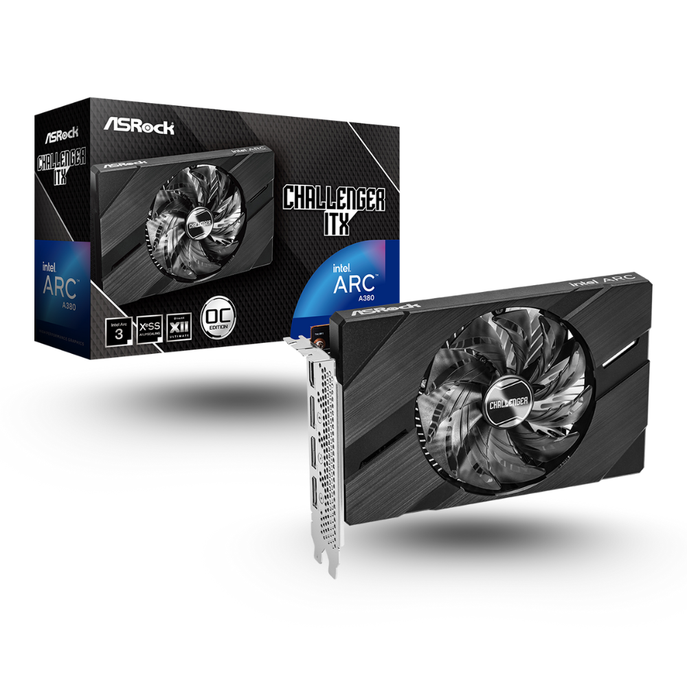 ASRock Intel ARC A380 6GB GDDR6 - Challenger ITX 6GB OC