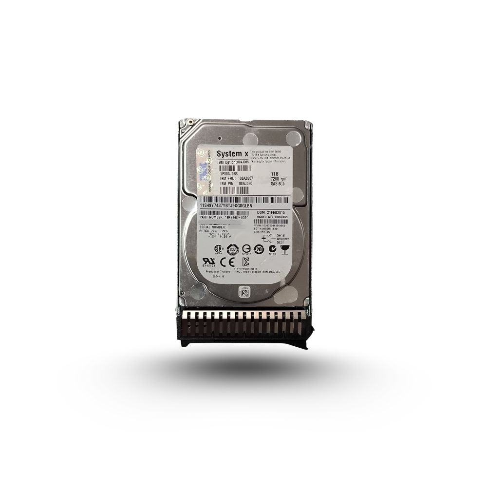 LENOVO 1TB SAS 7.2K SFF 6G HDD - LENOVO 00AJ087