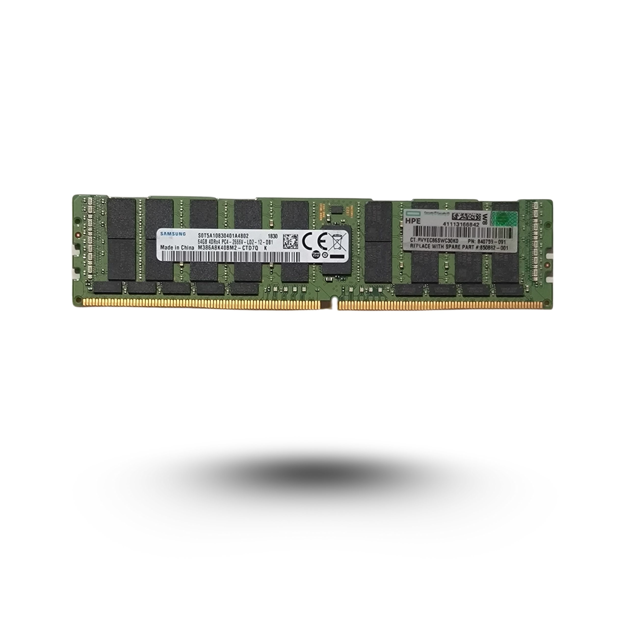 HPE 64-GB (1 x 64GB) Quad Rank x4 DDR4-2666 - HPE 840759-091
