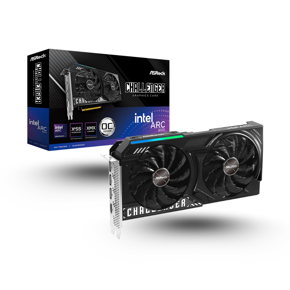 ASRock Intel ARC B570 10GB GDDR6 - Challenger 10GB OC