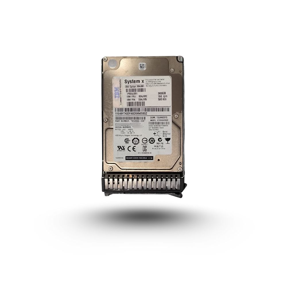 LENOVO 300GB 15K 6G SAS SFF G3HS HDD - LENOVO 00AJ085