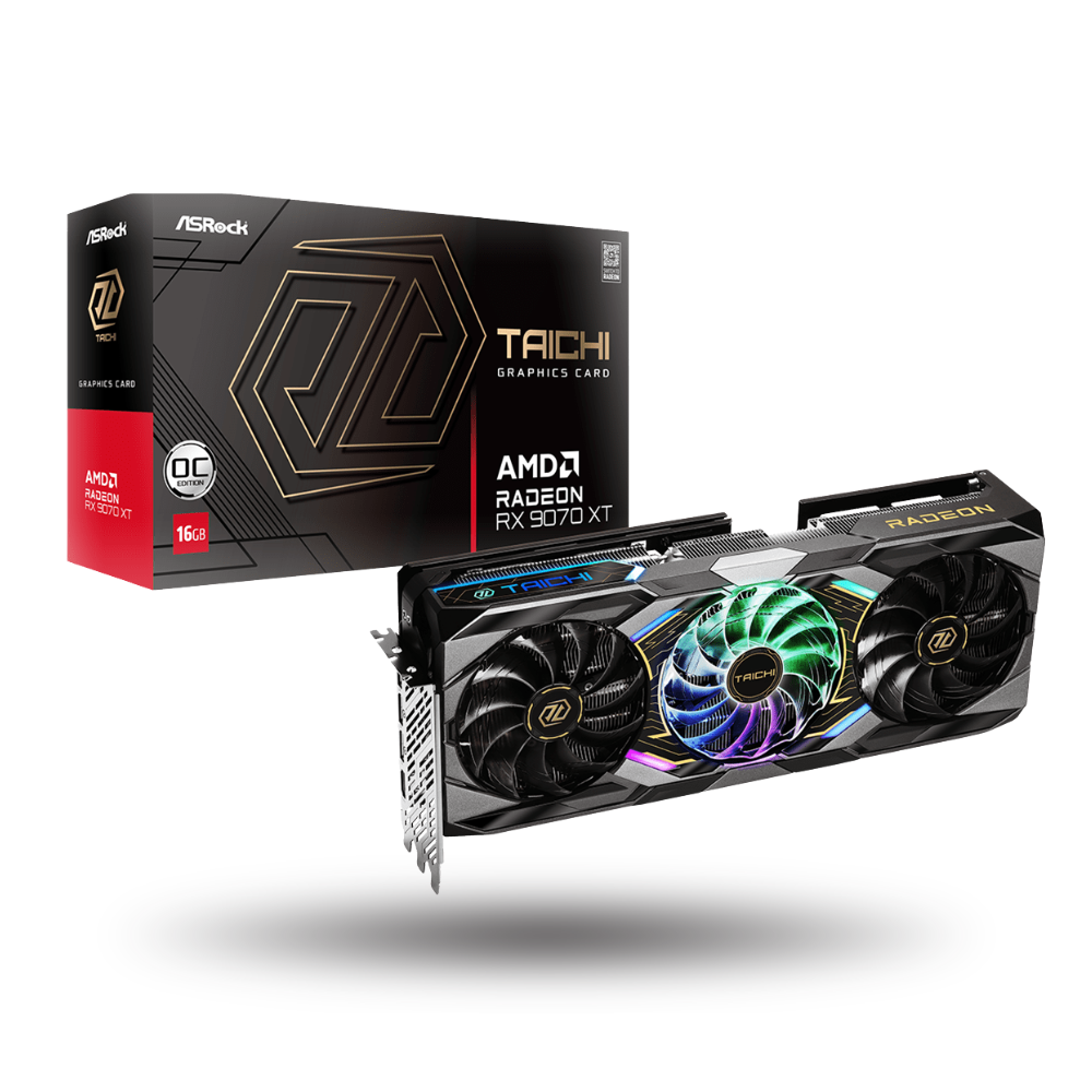 ASRock Radeon RX 9070 XT 16GB GDDR6 Taichi OC
