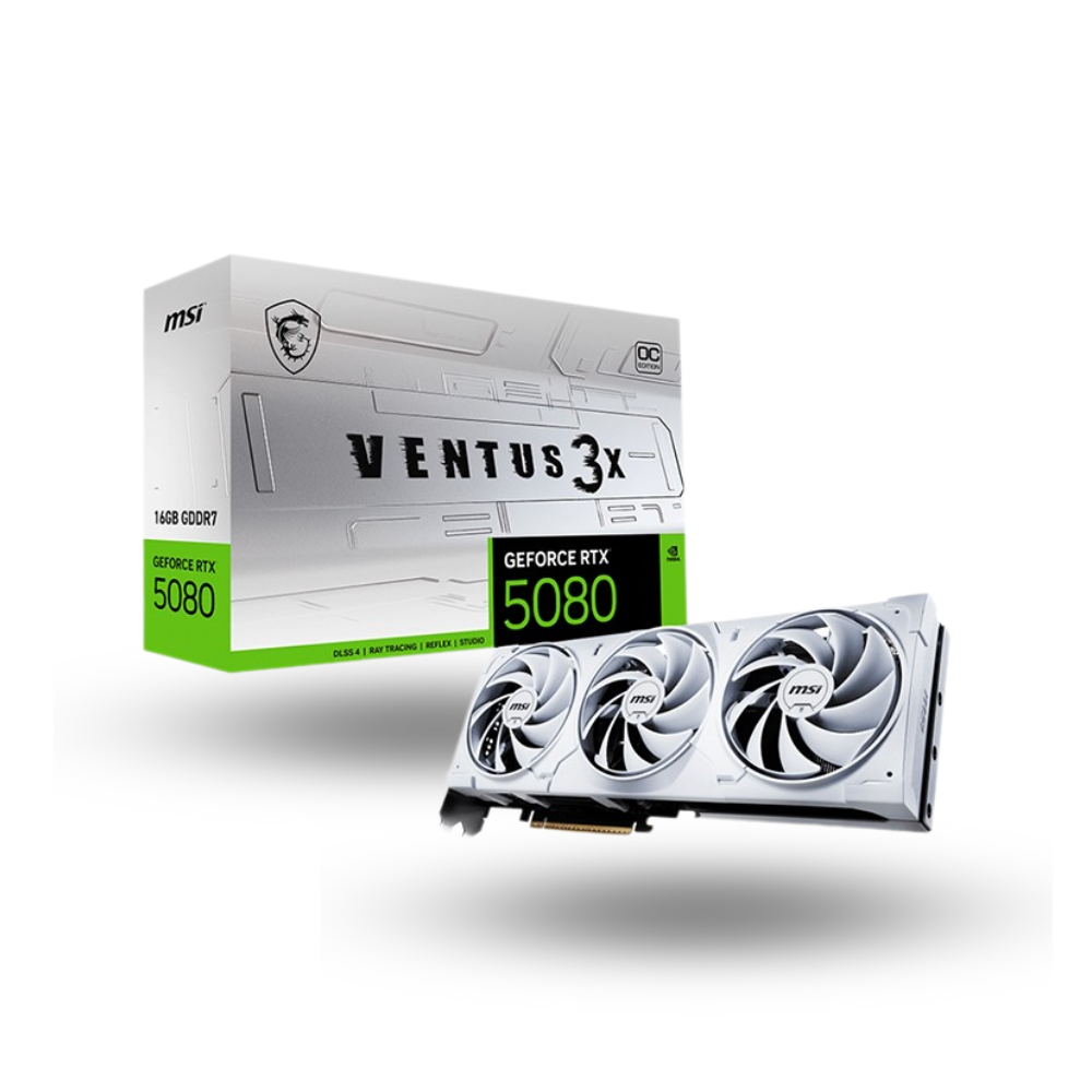 MSI GeForce RTX 5080 16GB GDDR7 - Ventus 3X OC White
