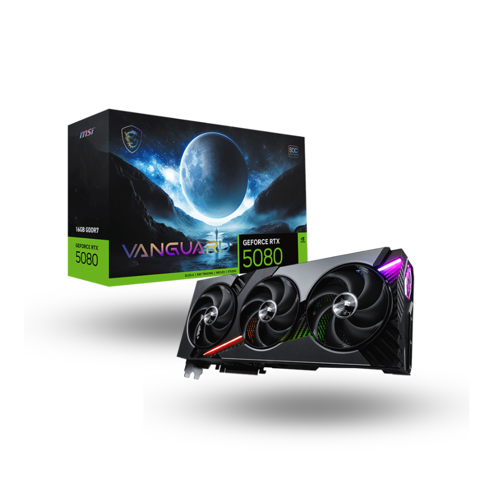 MSI GeForce RTX 5080 16GB GDDR7 - Vanguard SOC
