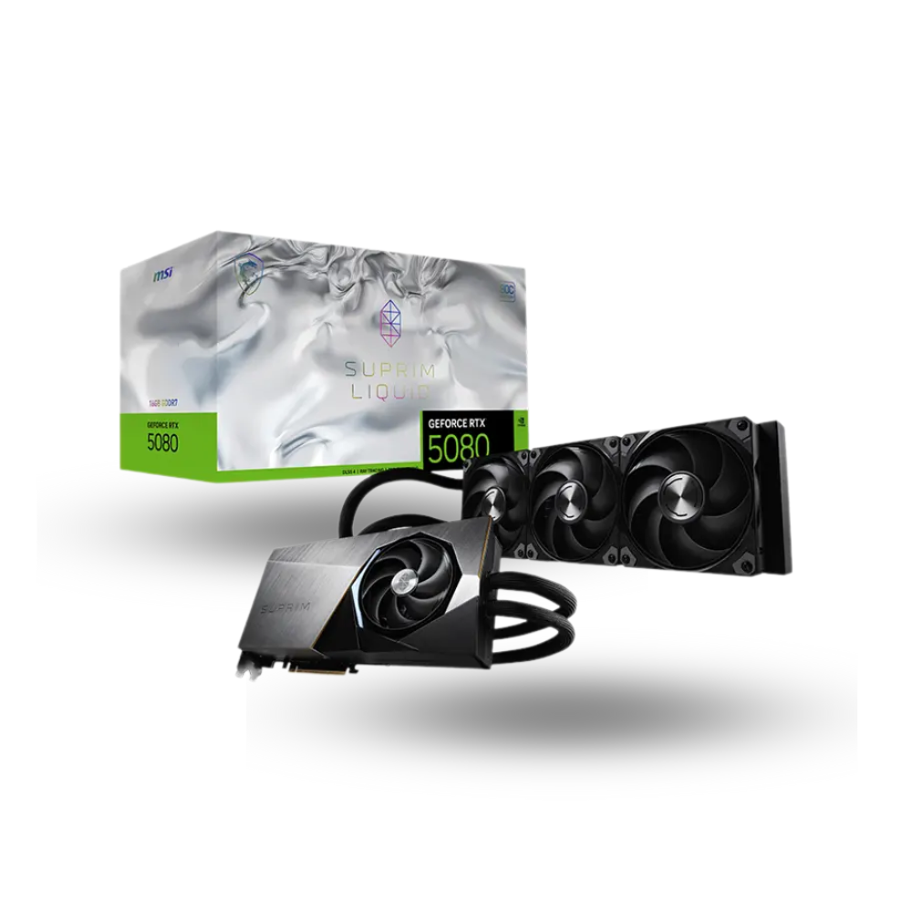 MSI GeForce RTX 5080 16GB GDDR7 - Suprim Liquid SOC