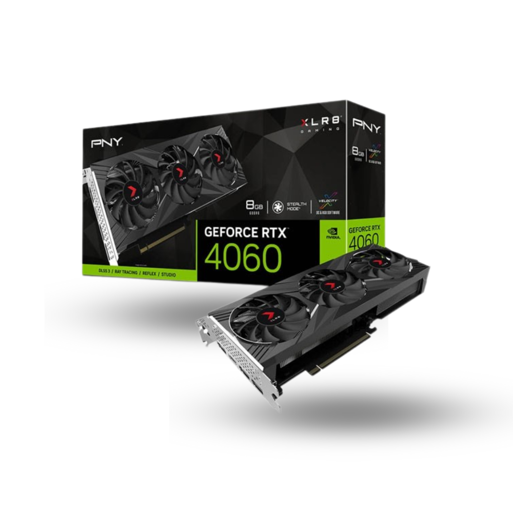 PNY GeForce RTX 4060 8GB GDDR6 XLR8 Gaming VERTO EPIC-X RGB Triple Fan