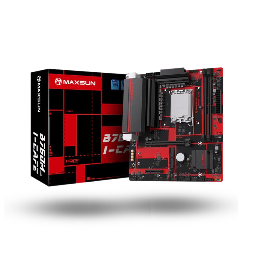 MAXSUN B760M I-CAFE (LGA1700, B760, DDR5, USB3.2, SATA3)