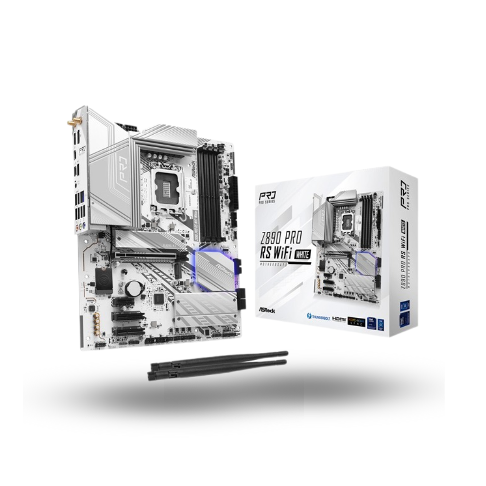 ASRock Z890 Pro RS WIFI WHITE (LGA1851, Z890, DDR5, USB3.2 Gen2x2 Type-C, SATA3)