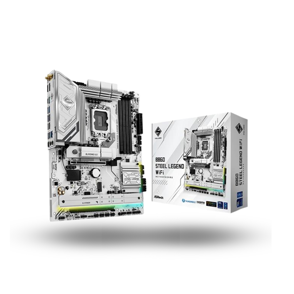 ASRock B860 Steel Legend WIFI (LGA1851, B860, DDR5, USB3.2 Gen2 Type-C, SATA3)