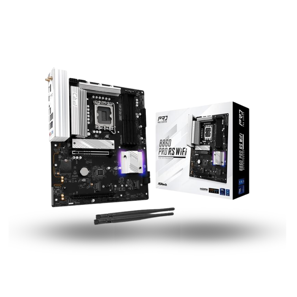 ASRock B860 Pro RS WIFI (LGA1851, B860, DDR5, USB3.2 Gen2 Type-C, SATA3)