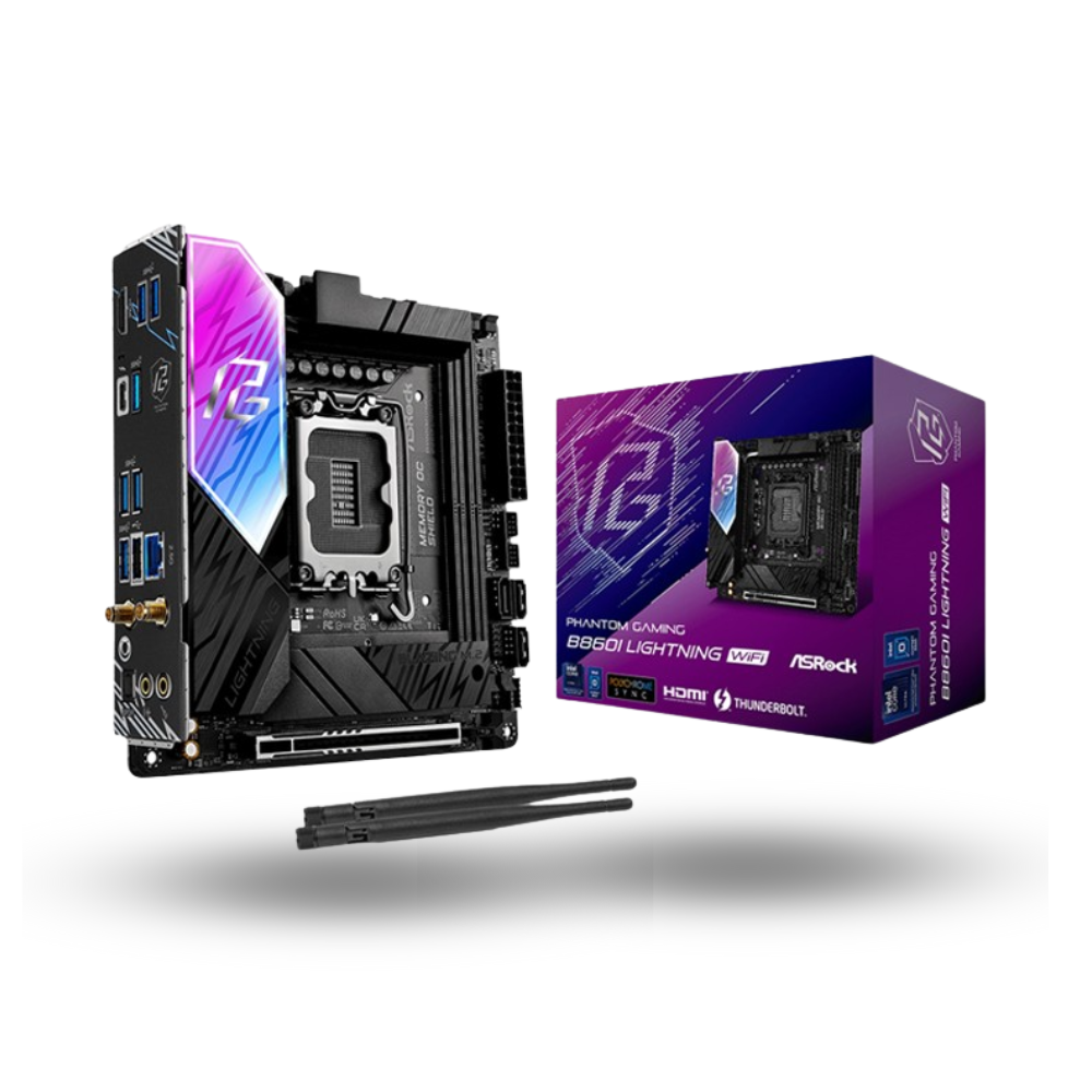 ASRock B860I Lightning WIFI (LGA1851, B860, DDR5, USB3.2 Gen2 Type-C, SATA3)