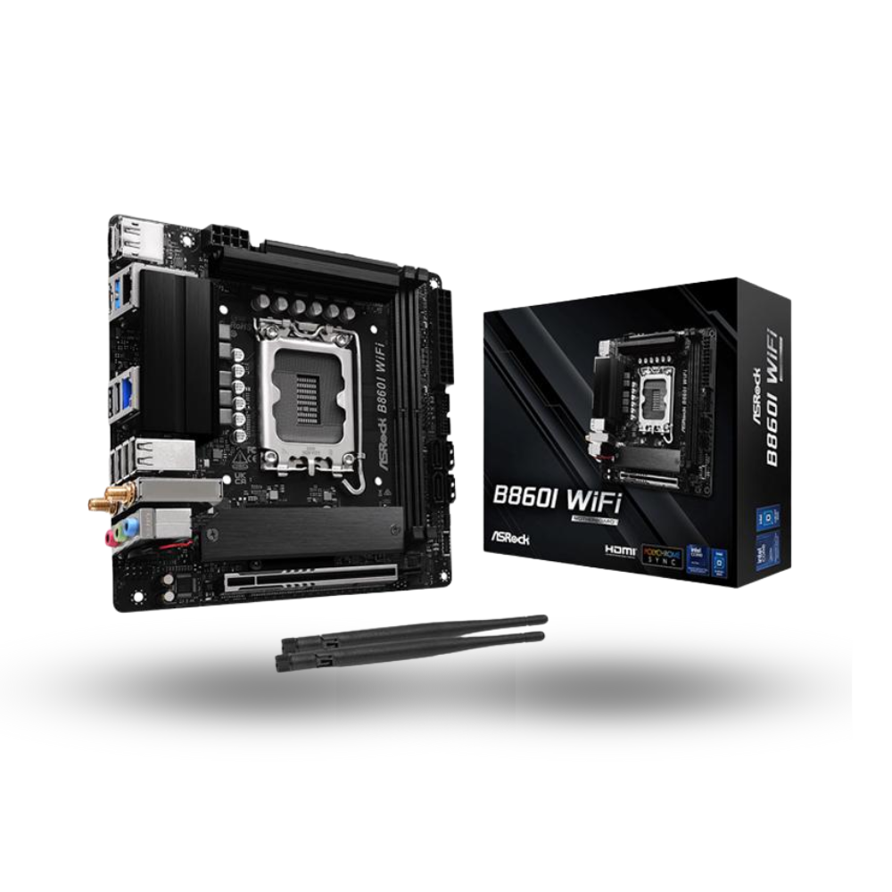 ASRock B860I WIFI (LGA1851, B860, DDR5, USB3.2 Gen2 Type-C, SATA3)
