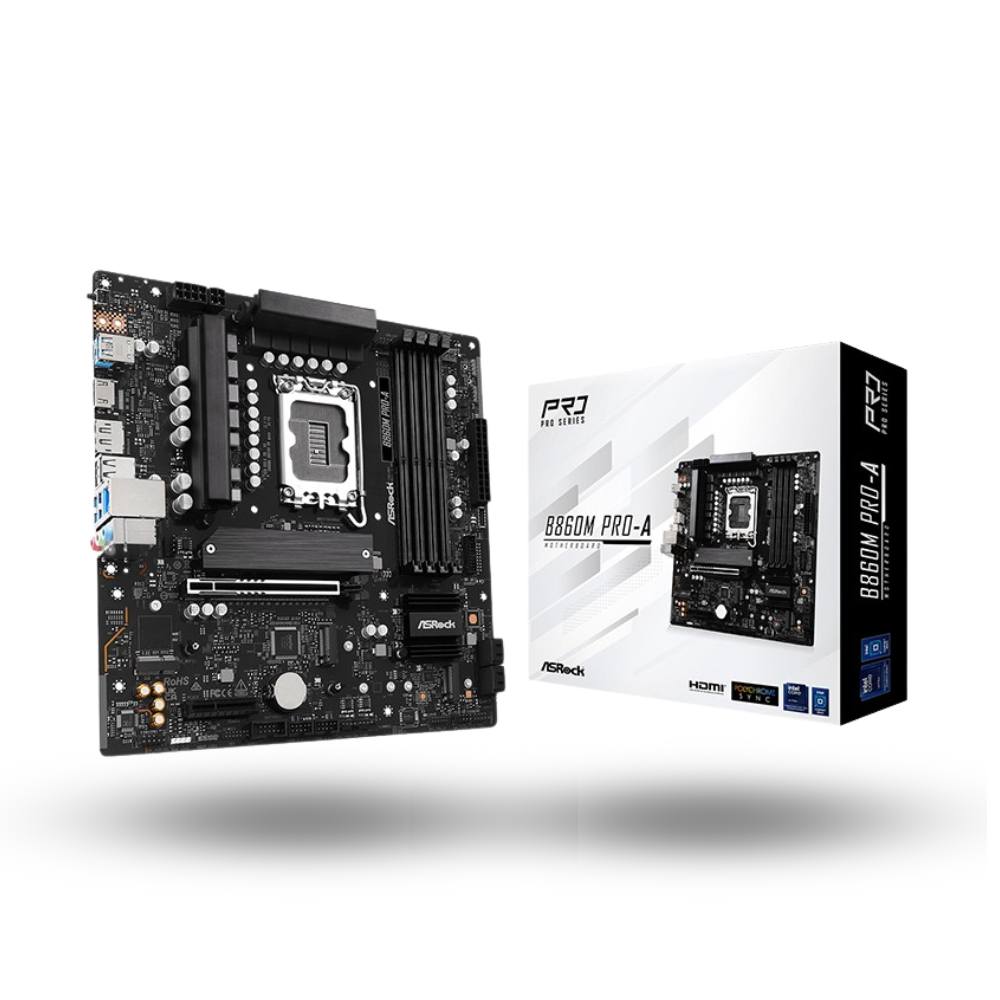 ASRock B860M Pro-A (LGA1851, B860, DDR5, USB3.2 Gen2 Type-C, SATA3)