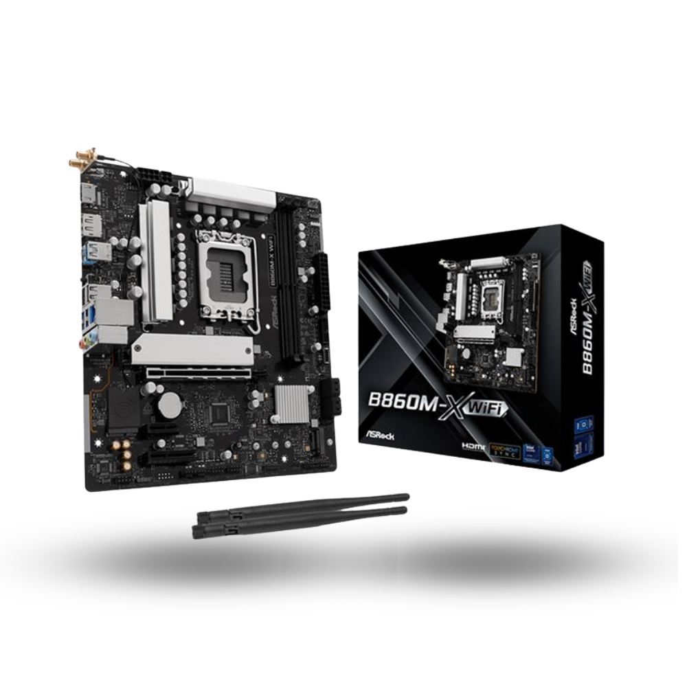 ASRock B860M-X WIFI (LGA1851, B860, DDR5, USB3.2 Gen2 Type-C, SATA3)