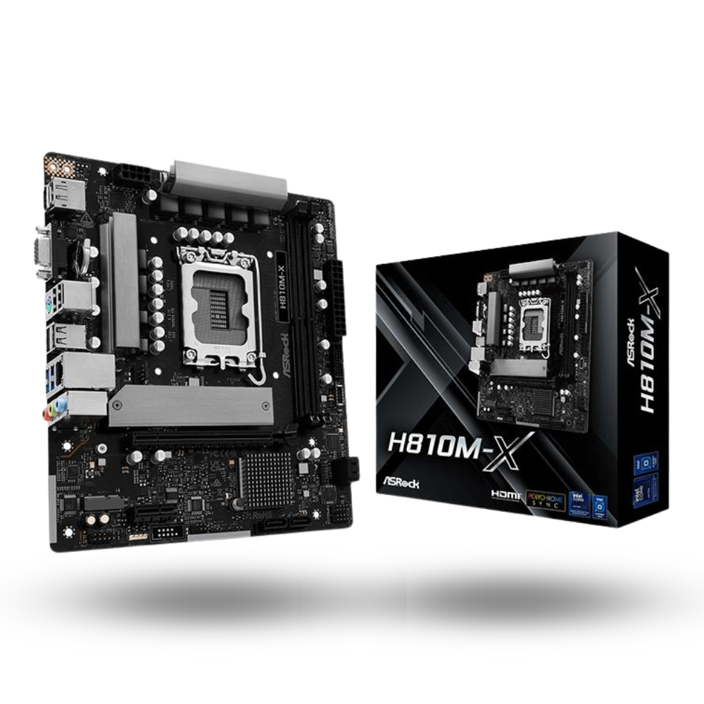 ASRock H810M-X (LGA1851, H810, DDR5 USB3.2 Type-C, SATA3)