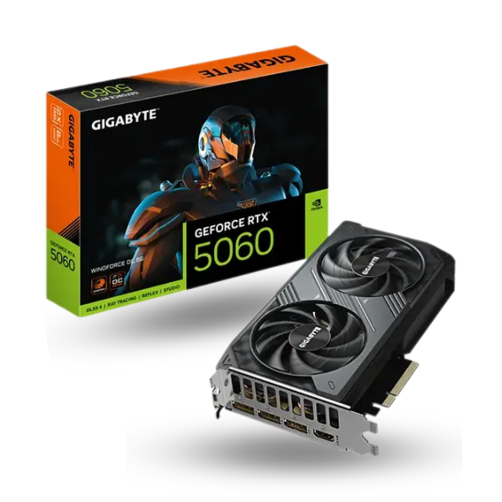 Gigabyte GeForce RTX 5060 8GB GDDR7 WindForce OC - GV-N5060WF2OC-8GD
