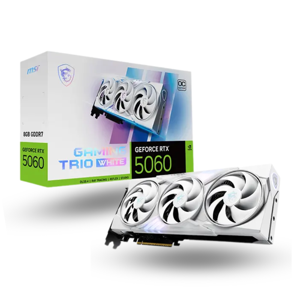 MSI GeForce RTX 5060 8GB GDDR7 - Gaming TRIO OC White