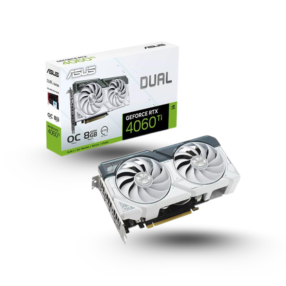 Asus GeForce RTX 4060 Ti 8GB GDDR6 - Dual OC White Edition