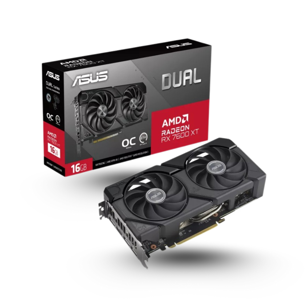 Asus Radeon RX 7600 XT 16GB GDDR6 Dual OC Edition