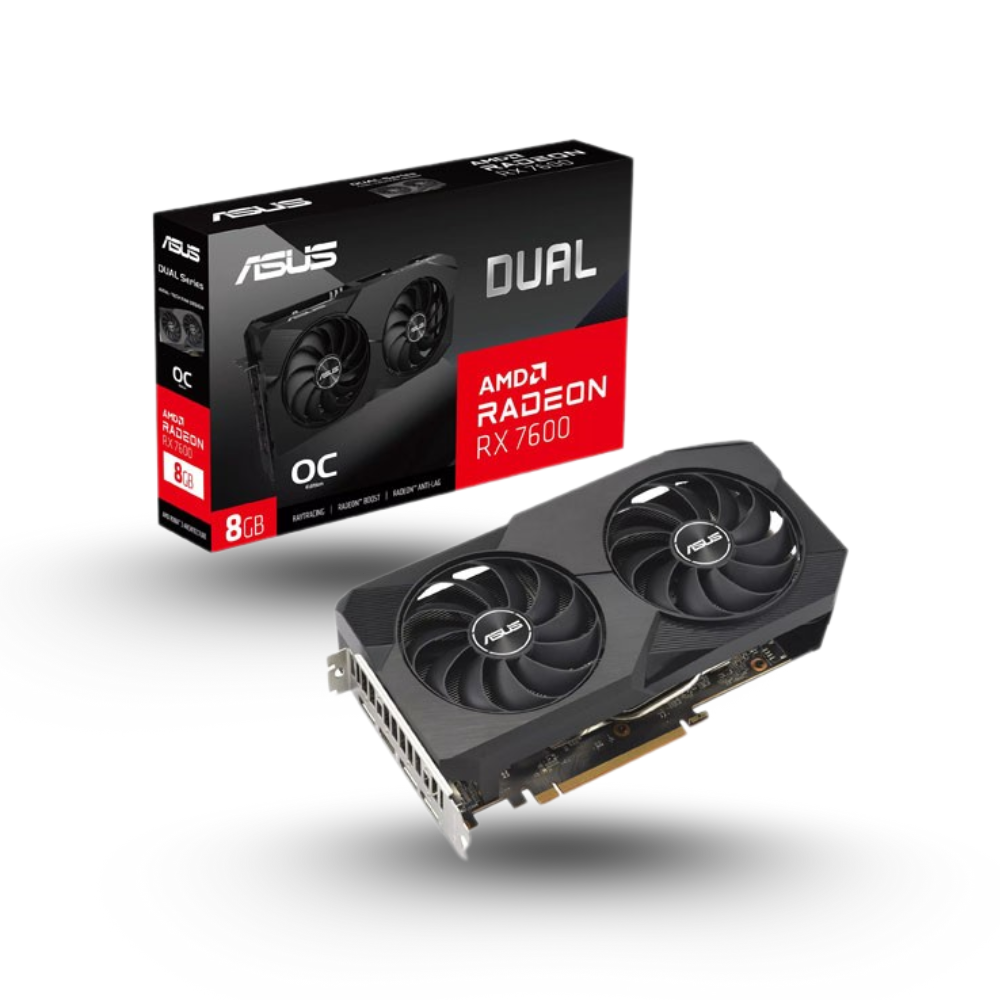Asus Radeon RX 7600 8GB GDDR6 Dual-V2 OC Edition