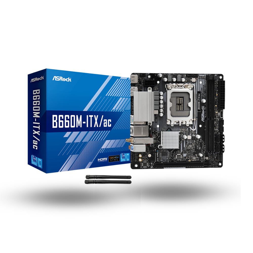 ASRock B660M-ITX/ac (LGA1700, B660, DDR4, USB3.2 Type-C, SATA3)