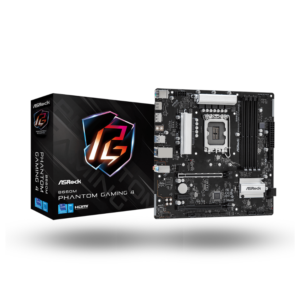 ASRock B660M Phantom Gaming 4 (LGA1700, B660, DDR4, USB3.2, SATA3)