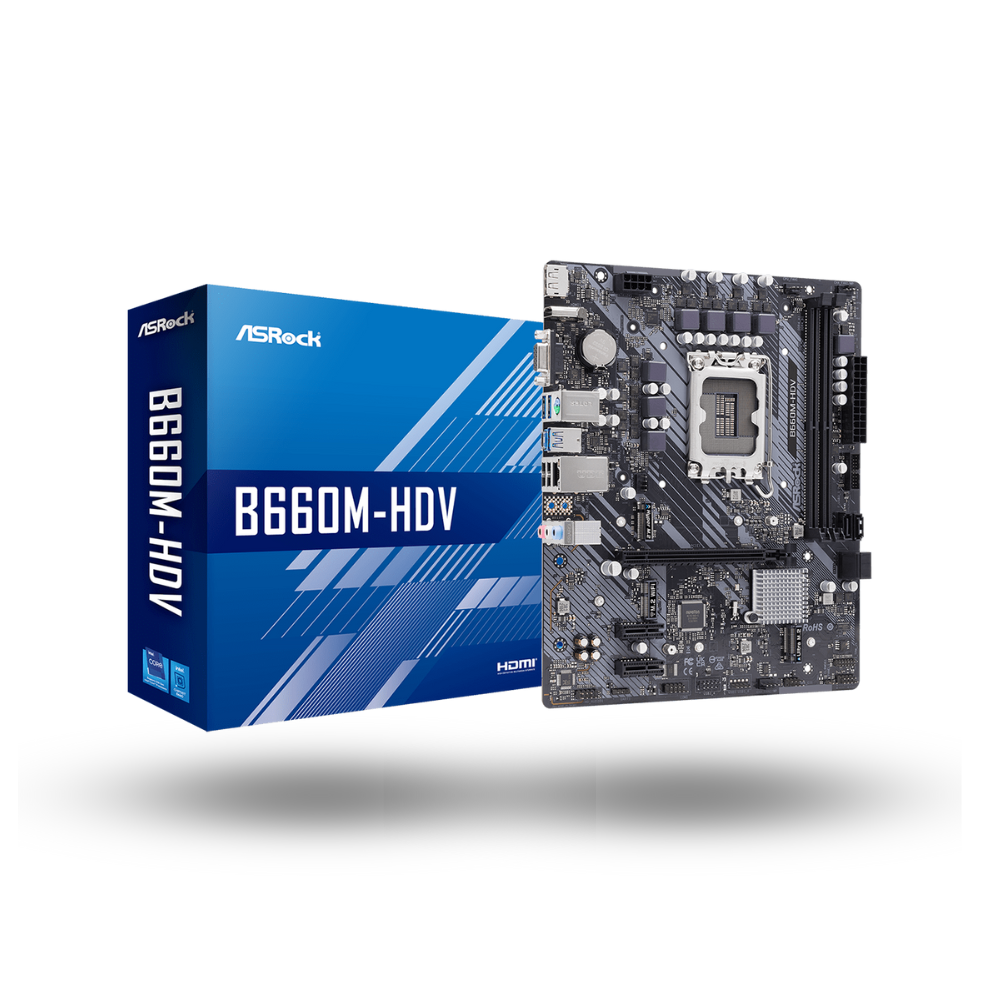 ASRock B660M-HDV (LGA1700, B660, DDR4, USB3.2, SATA3)