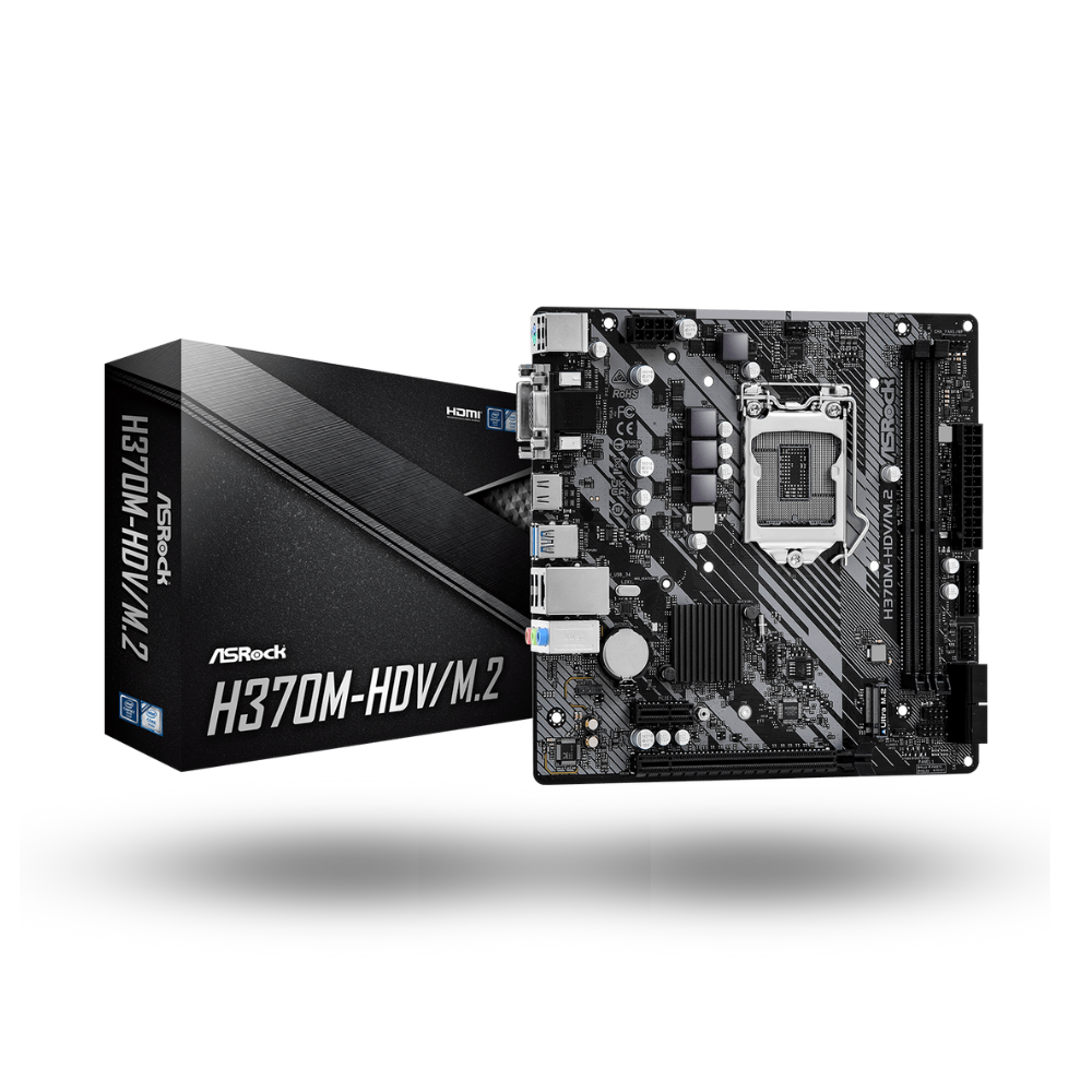 ASRock H370M-HDV/M.2 (LGA1151V2, H370, DDR4, USB3.2, SATA3)