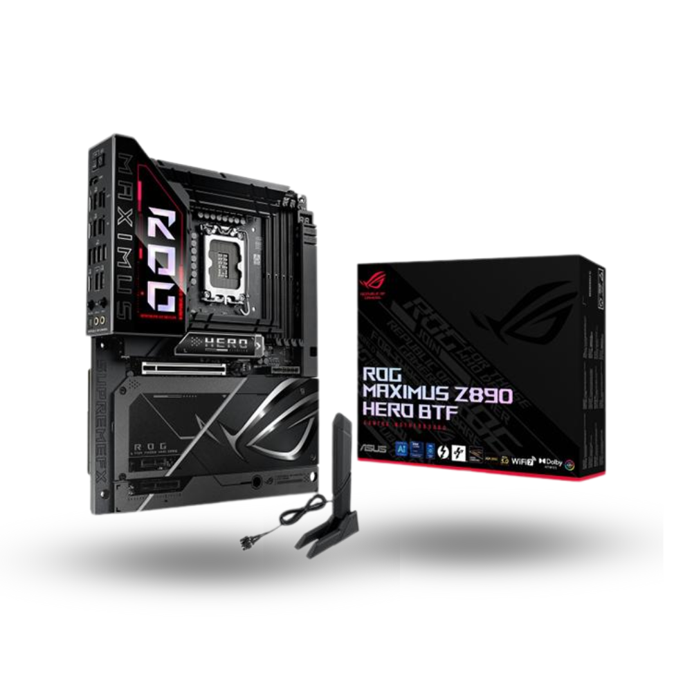 Asus ROG MAXIMUS Z890 HERO BTF (LGA1851, Z890, DDR5, USB3.2 Gen2x2 Type-C, SATA3)
