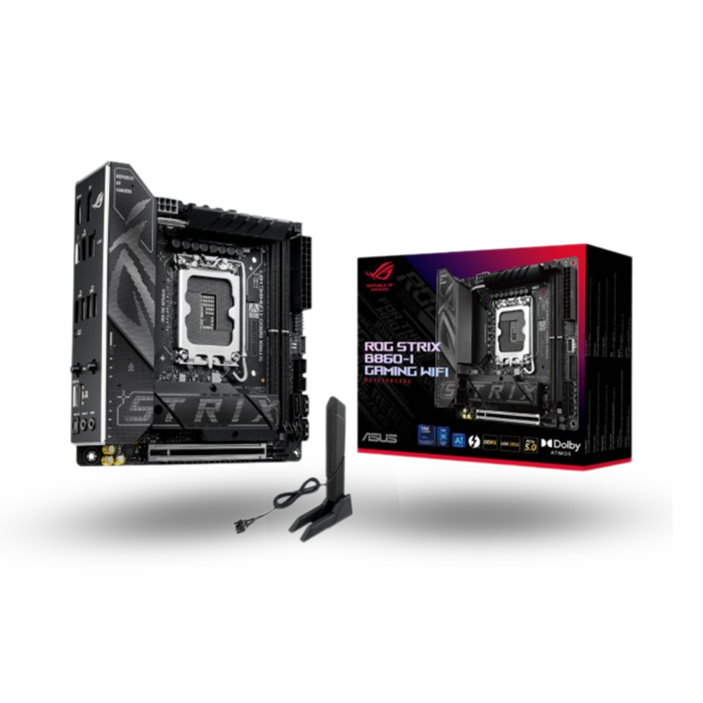 Asus ROG STRIX B860-I GAMING WIFI (LGA1851, B860, DDR5, USB3.2 Gen2 Type-C, SATA3)