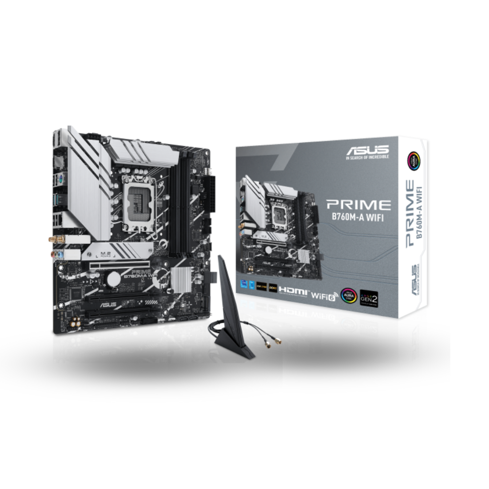 Asus PRIME B760M-A WIFI (LGA1700, B760, DDR5, USB3.2 Type-C, SATA3)