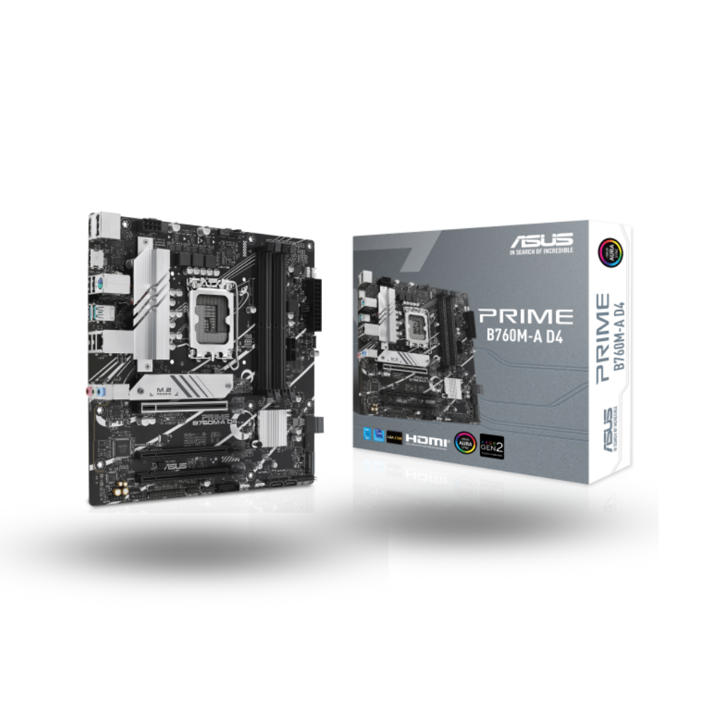 Asus PRIME B760M-A D4 (LGA1700, B760, DDR4, USB3.2 Type-C, SATA3)