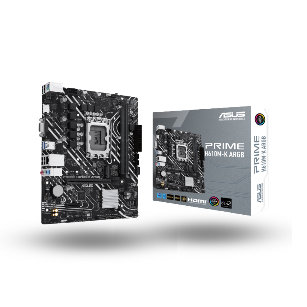 Asus PRIME H610M-K ARGB (LGA1700, H610, DDR5, USB3.2, SATA3)