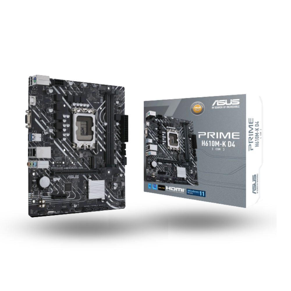 Asus PRIME H610M-K D4-CSM (LGA1700, H610, DDR4, USB3.2, SATA3)