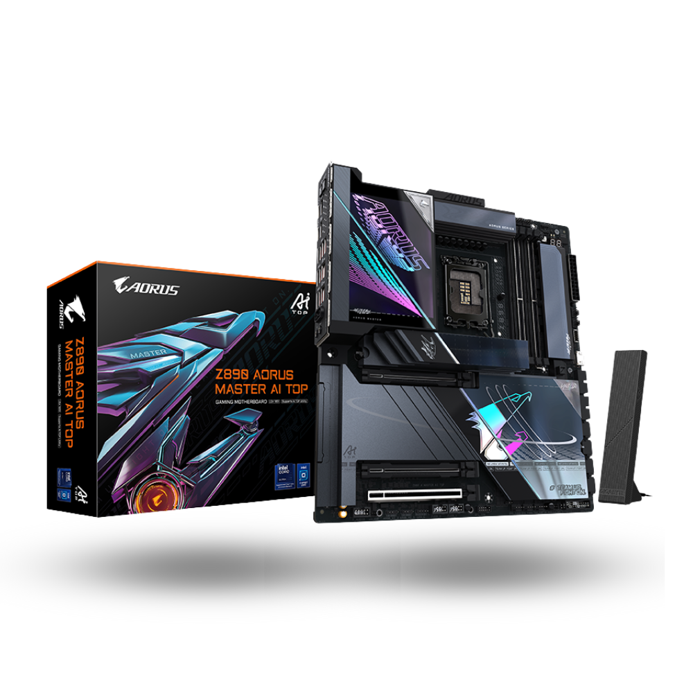 Gigabyte Z890 AORUS MASTER AI TOP (LGA1851, Z890, DDR5, USB3.2 Gen2x2 Type-C, SATA3)