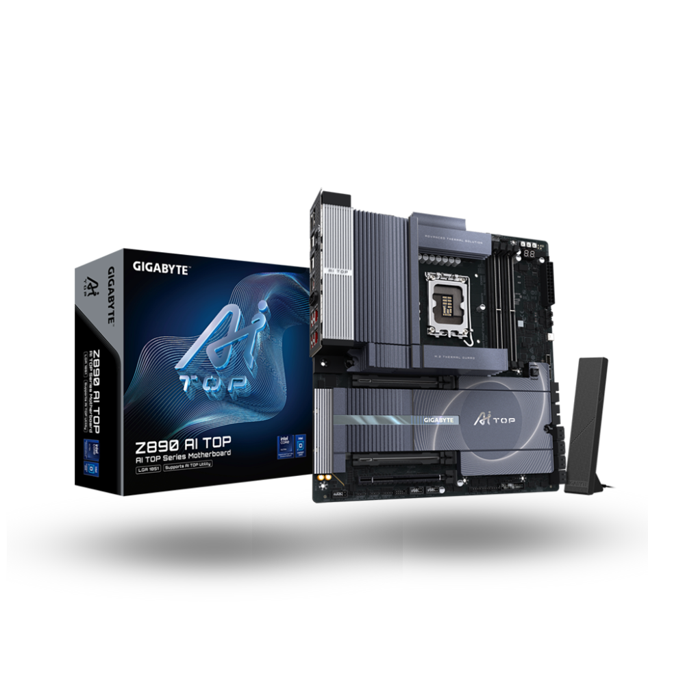 Gigabyte Z890 AI TOP (LGA1851, Z890, DDR5, USB3.2 Gen2x2 Type-C, SATA3)
