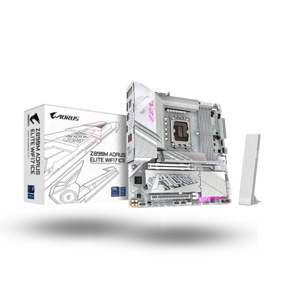 Gigabyte Z890M Aorus Elite WIFI7 ICE (LGA1851, Z890, DDR5, USB3.2 Gen2x2 Type-C, SATA3)
