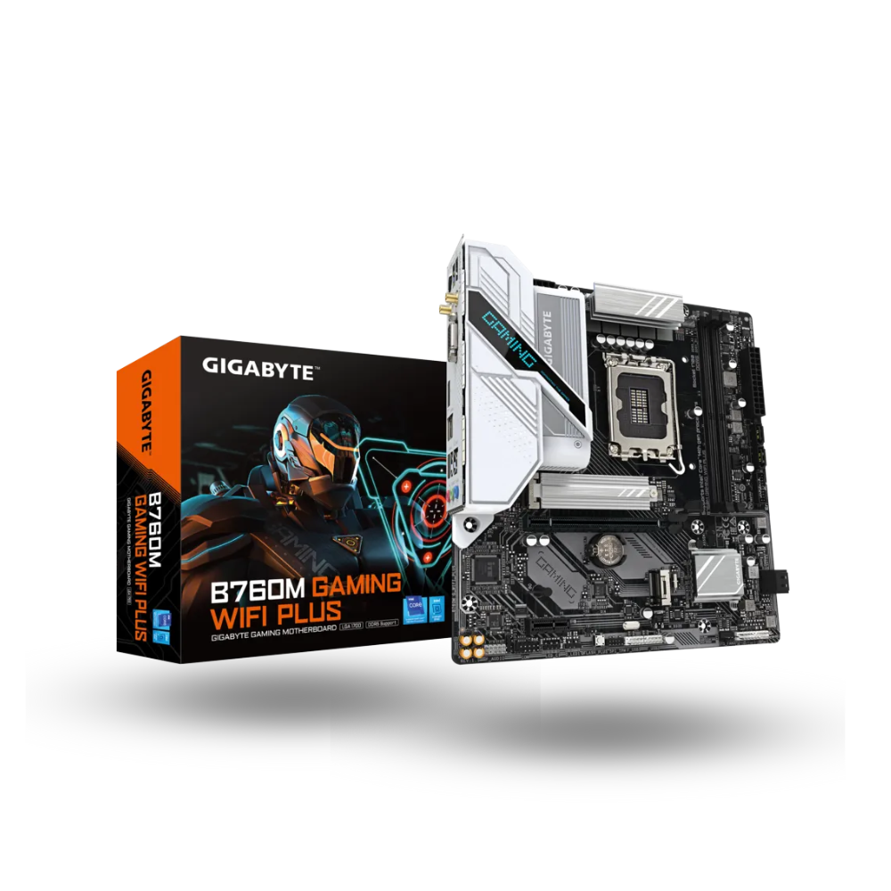 Gigabyte B760M Gaming WIFI Plus (LGA1700, B760, DDR5, USB3.2, SATA3)