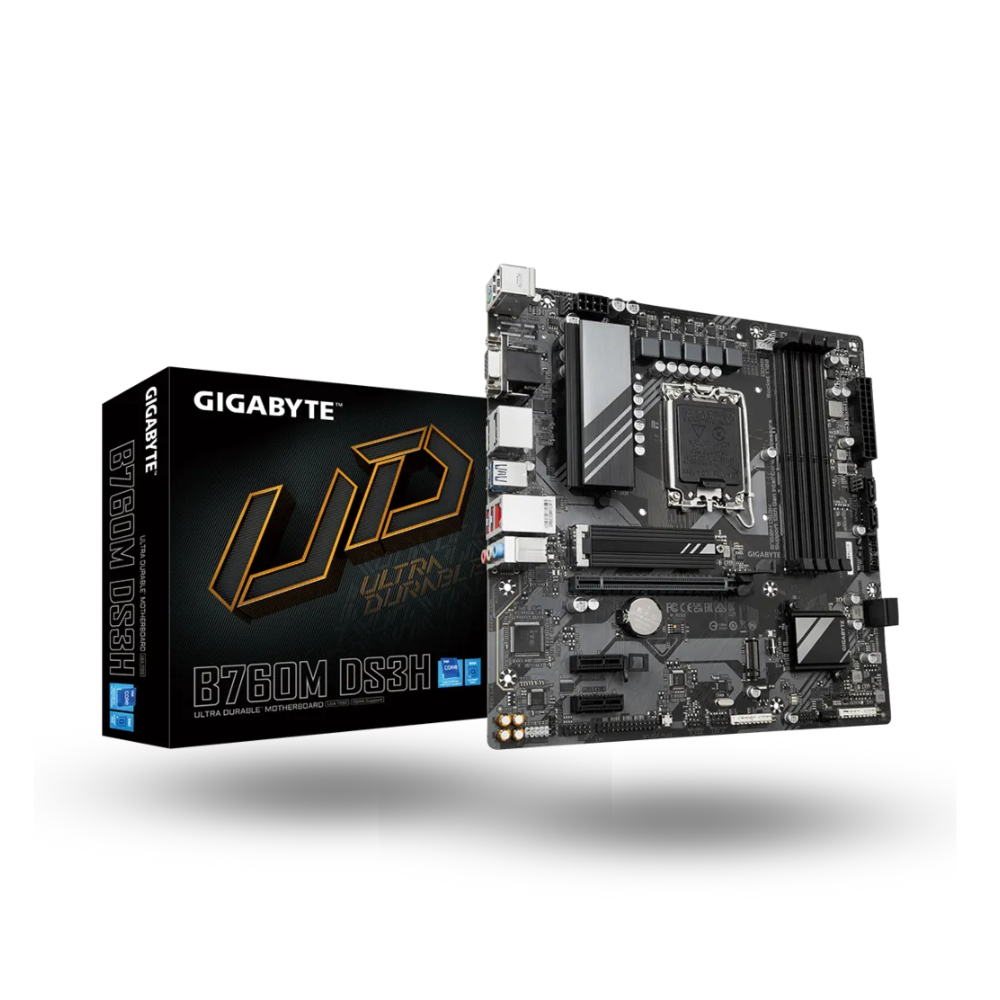 Gigabyte B760M DS3H (LGA1700, B760, DDR5, USB3.2, SATA3)