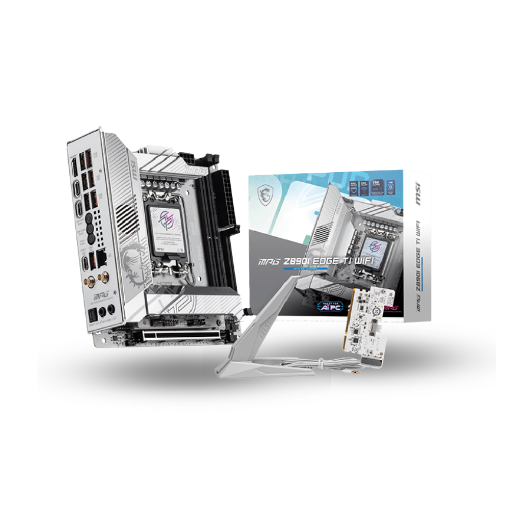 MSI MPG Z890I EDGE TI WIFI (LGA1851, Z890, DDR5, USB3.2 Gen2x2 Type-C, SATA3)