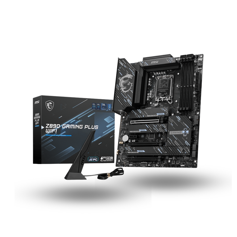 MSI Z890 GAMING PLUS WIFI (LGA1851, Z890, DDR5, USB3.2 Gen2x2 Type-C, SATA3)