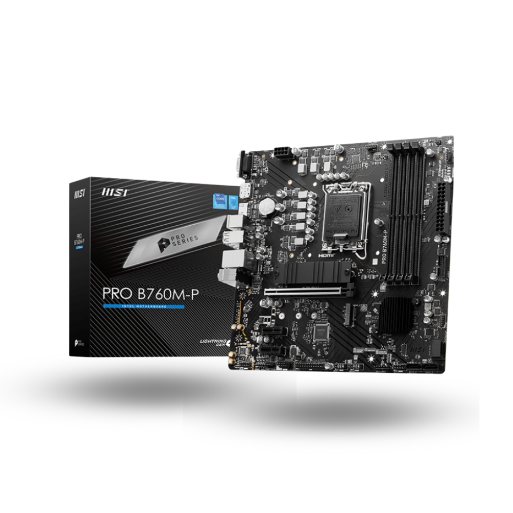 MSI PRO B760M-P (LGA1700, B760, DDR5, USB3.2, SATA3)