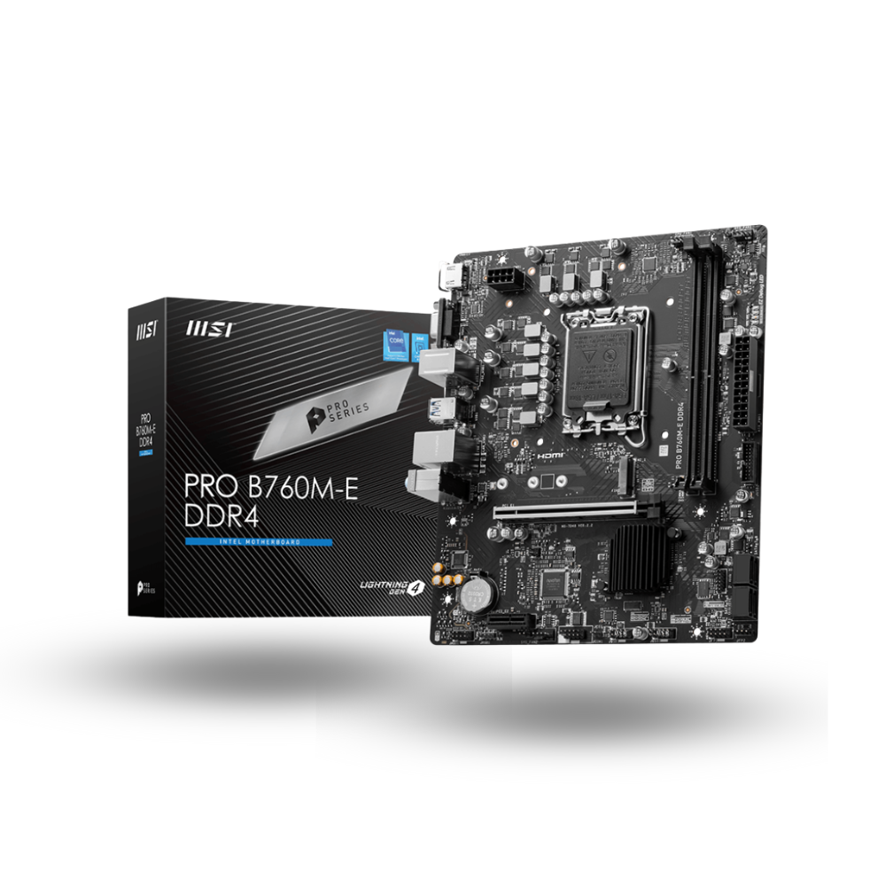 MSI PRO B760M-E DDR4 (LGA1700, B760, DDR4, USB3.2, SATA3)