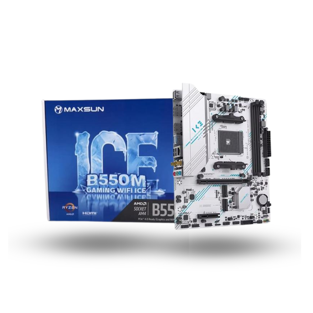MAXSUN B550M GAMING WIFI ICE (AM4, AMD B550, DDR4, USB3.2, SATA3)