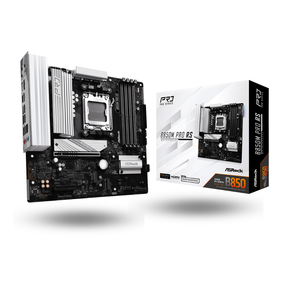 ASRock B850M PRO RS (AM5, AMD B850, DDR5, USB3.2 Type-C, SATA3)