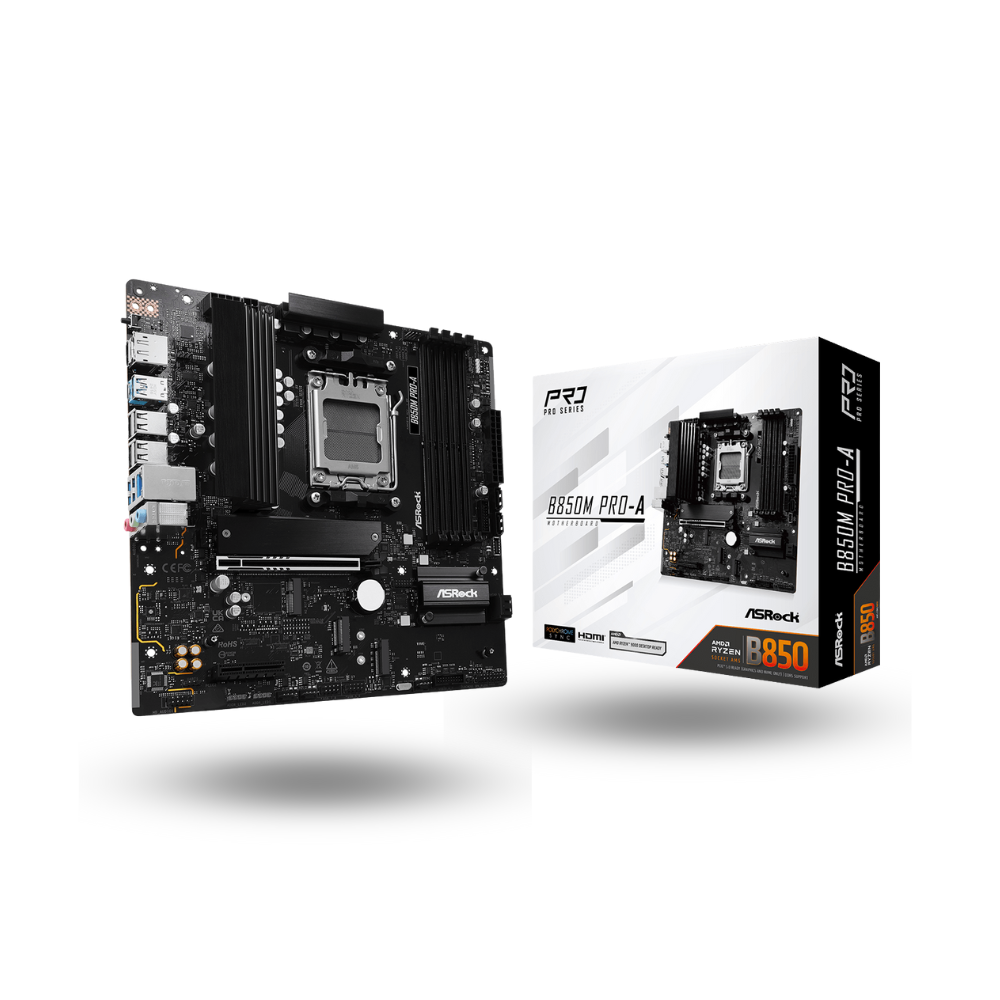 ASRock B850M Pro-A (AM5, AMD B850, DDR5, USB3.2 Type-C, SATA3)