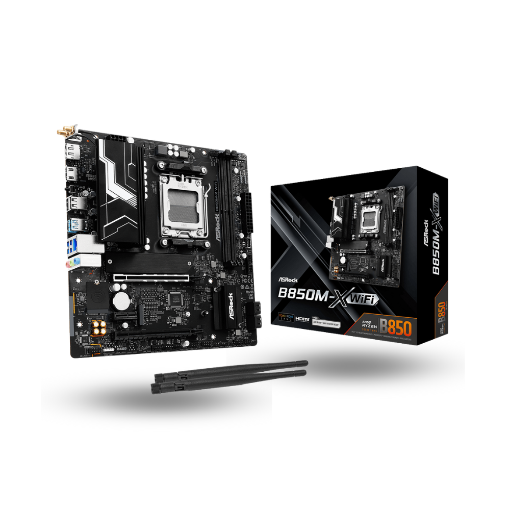 ASRock B850M-X (AM5, AMD B850, DDR5, USB3.2 Type-C, SATA3)