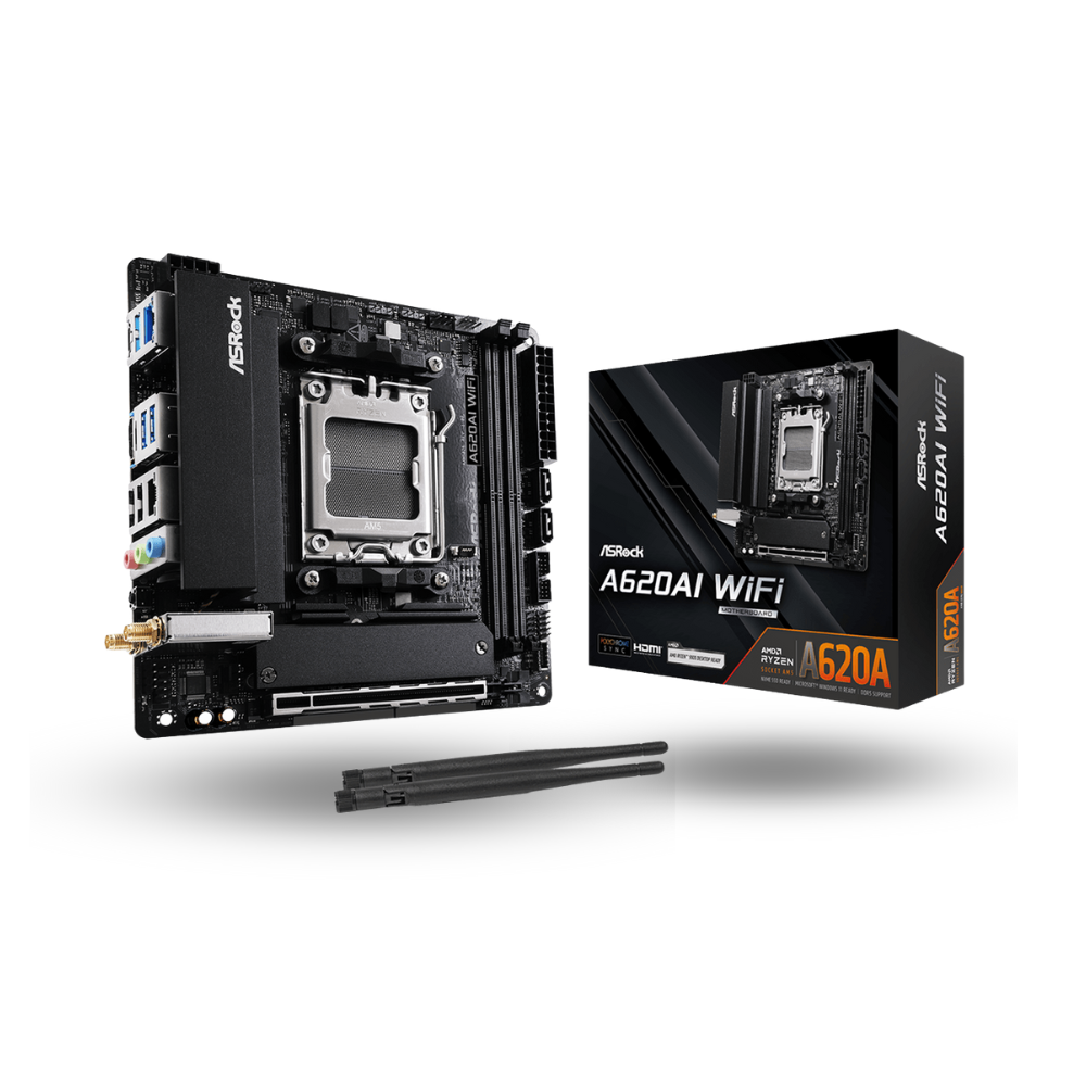 ASRock A620AI WIFI (AM5, AMD A620A, DDR5, USB3.2 Type-C, SATA3)